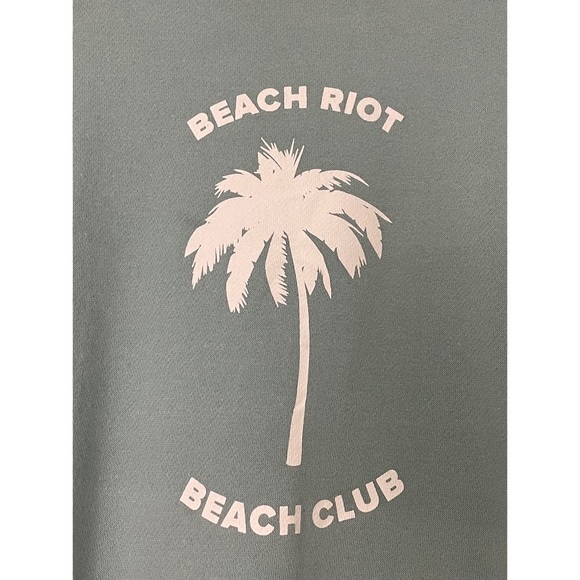 Beach Riot Beach Club Palm Tree Pullover Sweatshirt Size Medium - Picture 4 of 5